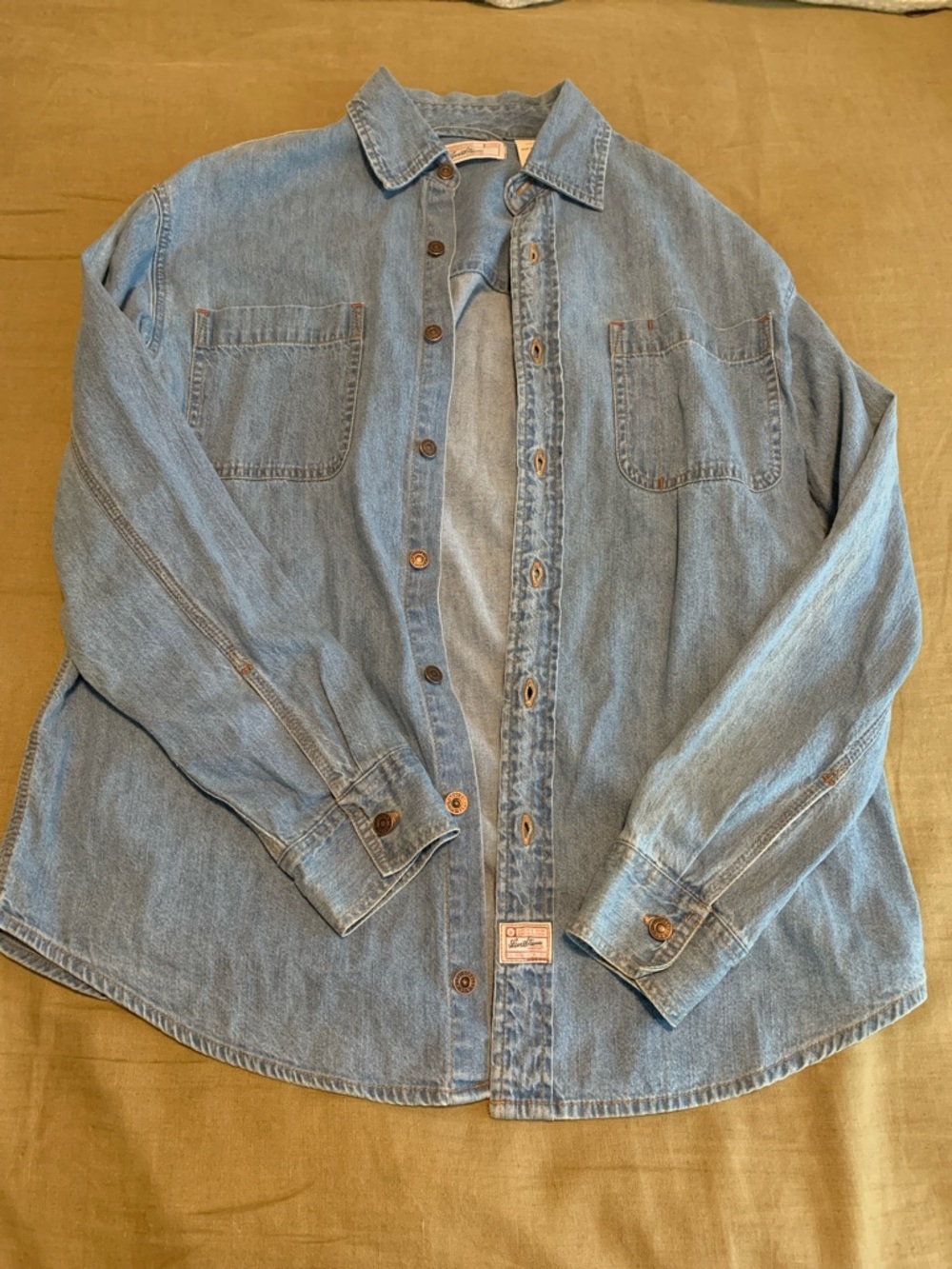 Levi's Light Blue Denim Button-Down Shirt